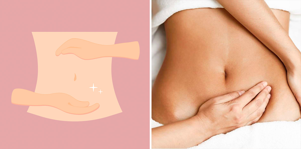 massage ventre postpartum